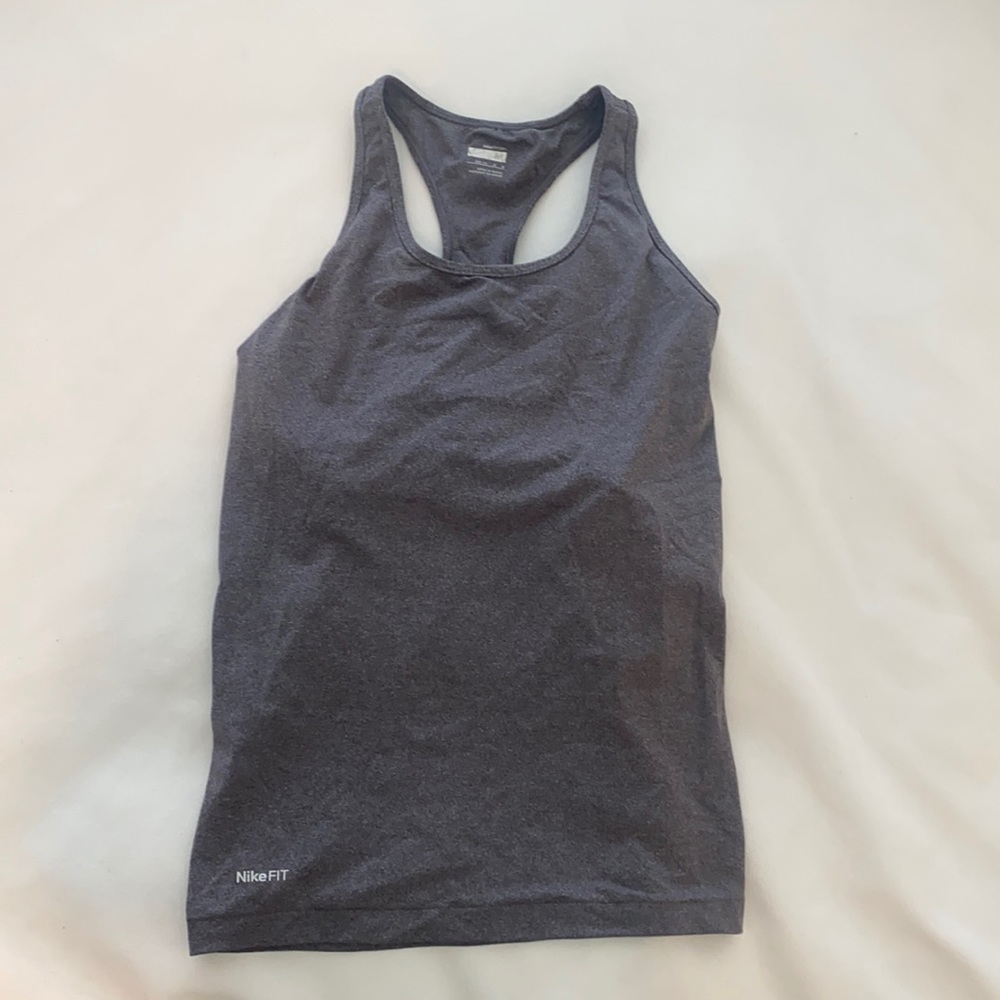 Grey women’s Nike workout top size medium